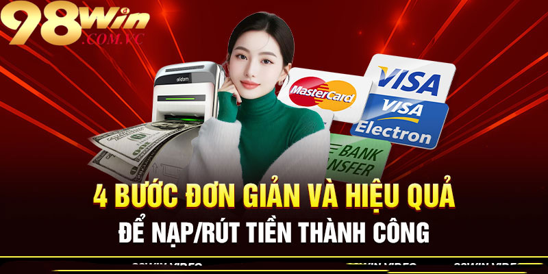 Cách thức rút tiền từ nhà cái 98win